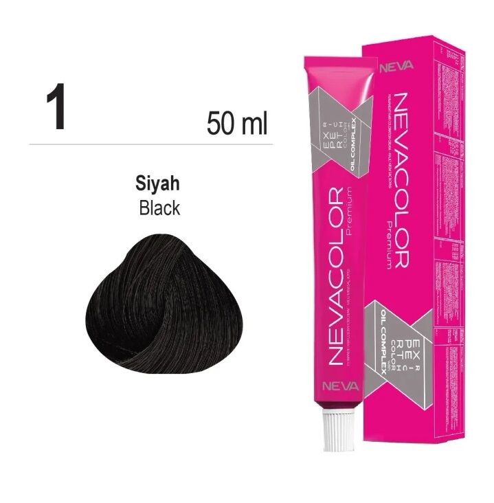 NEVACOLOR SAÇ BOYASI 1 SİYAH