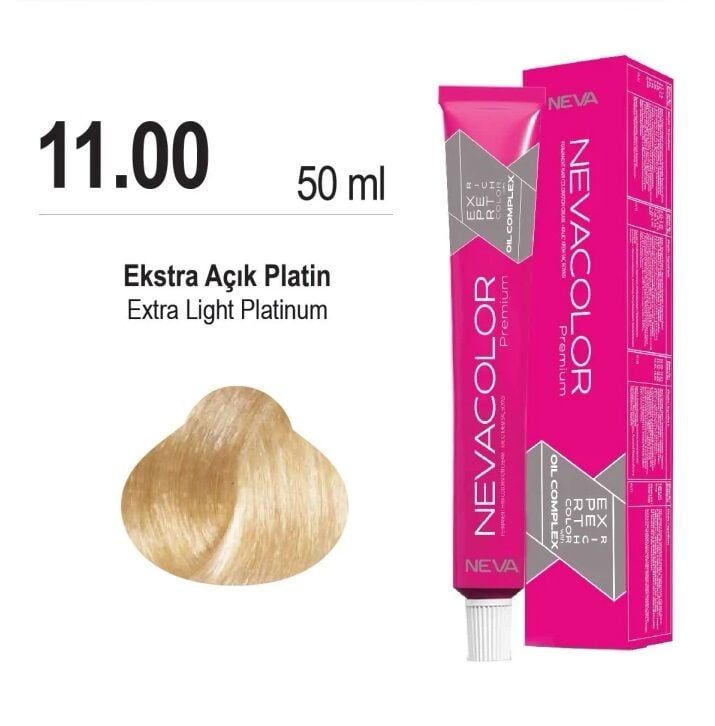 NEVACOLOR SAÇ BOYASI 11.00 EKSTRA AÇIK PLATİN