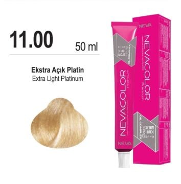 NEVACOLOR SAÇ BOYASI 11.00 EKSTRA AÇIK PLATİN