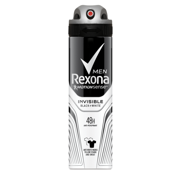 REXONA ERKEK DEODORANT INVISIBLE BLACK+WHITE