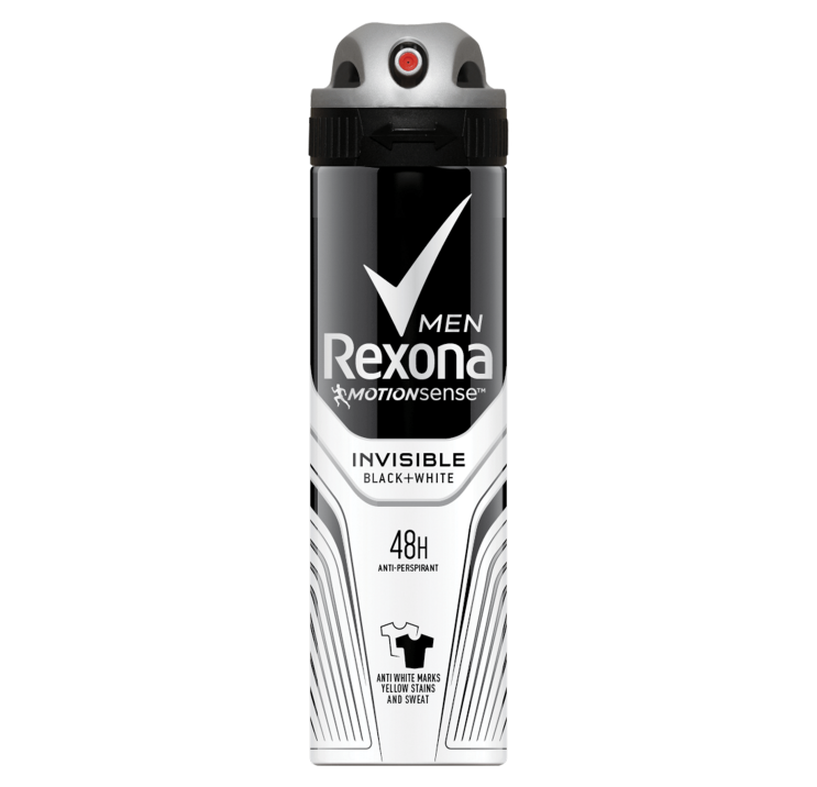 REXONA ERKEK DEODORANT INVISIBLE BLACK+WHITE