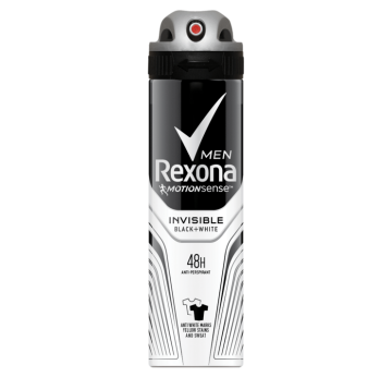 REXONA ERKEK DEODORANT INVISIBLE BLACK+WHITE
