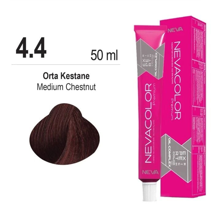 NEVACOLOR SAÇ BOYASI 4.4 ORTA KESTANE
