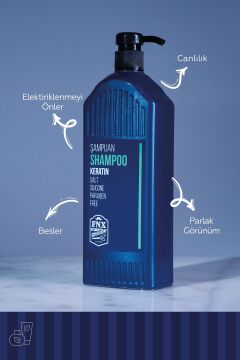 FNX BARBER ŞAMPUAN 1000 ML TUZSUZ KERATİNLİ