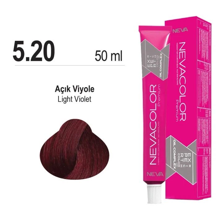 NEVACOLOR SAÇ BOYASI 5.20 AÇIK VİOLE