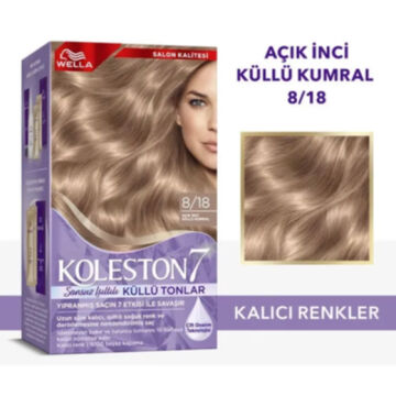 KOLESTON SAÇ BOYASI SET NO:8/18 Açık İnci Küllü Kumral