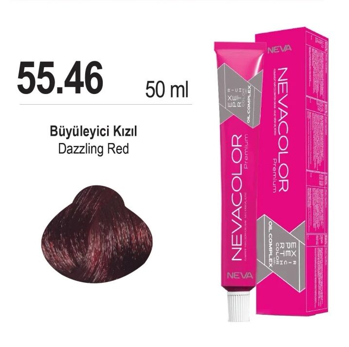NEVACOLOR SAÇ BOYASI 55.46 BÜYÜLEYİCİ KIZIL