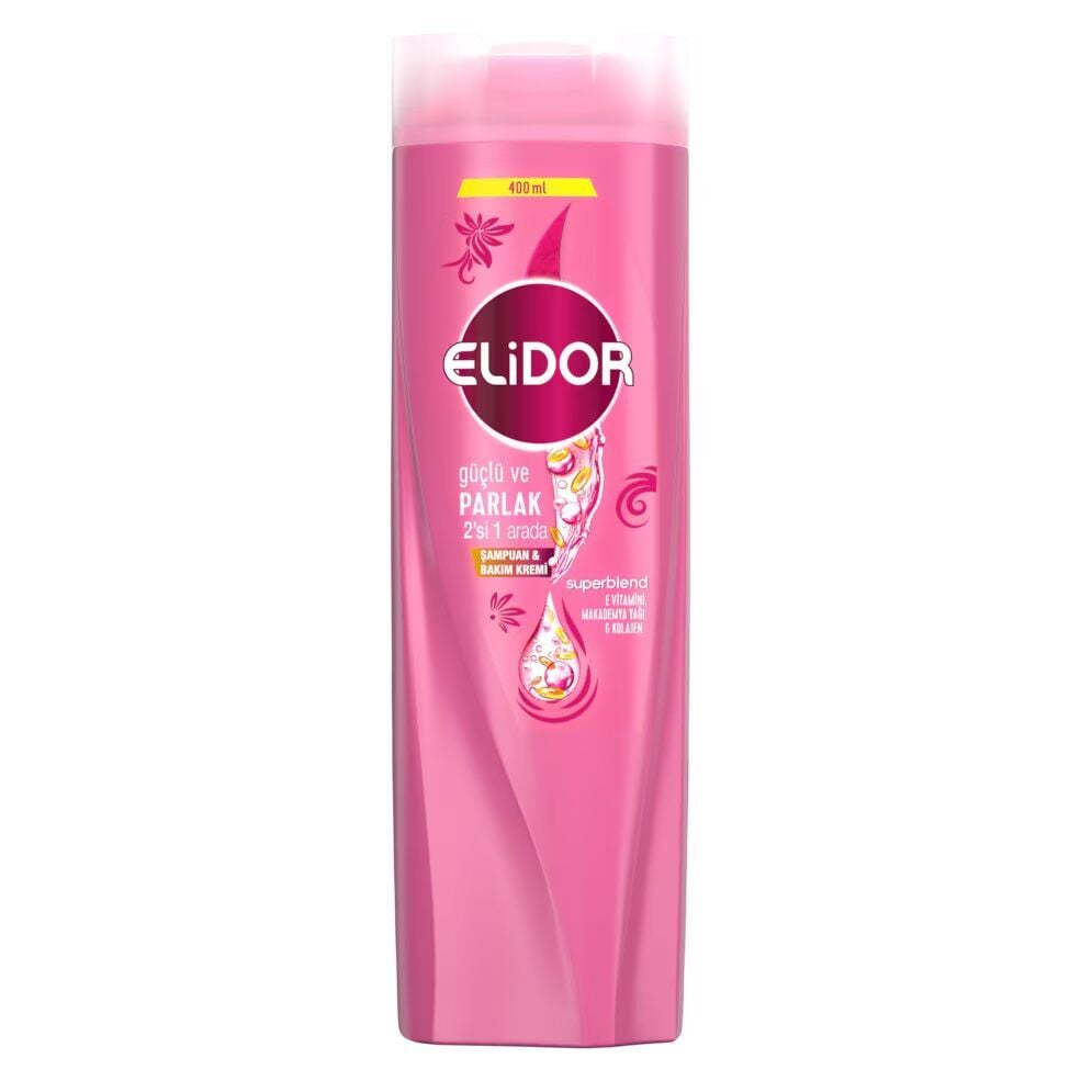 ELİDOR ŞAMPUAN 400ml GÜÇLÜ VE PARLAK 2'Sİ BİRARADA