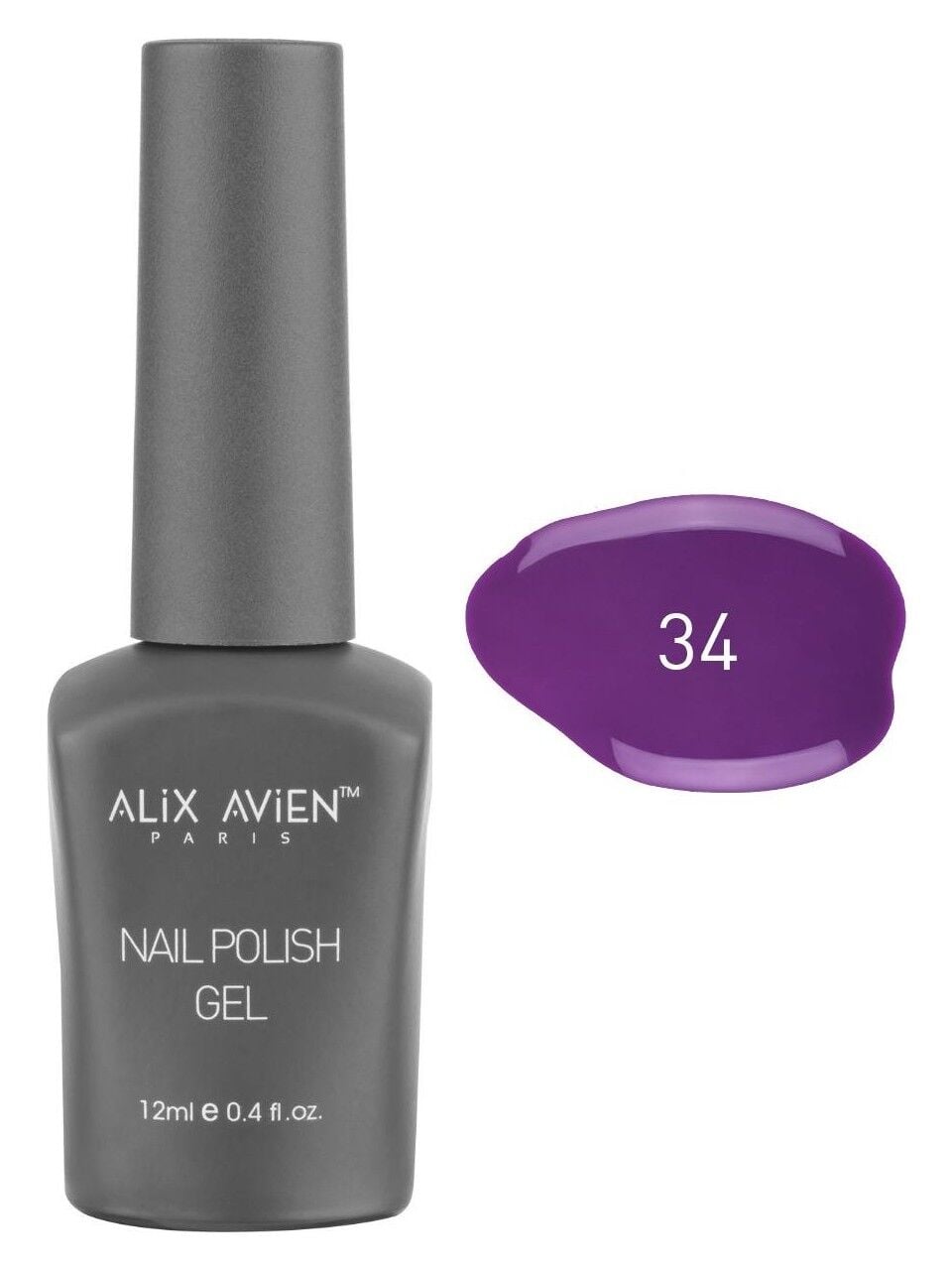 ALİX AVİEN Uv Kalıcı Oje - Gel Polish 12 ML NO:034