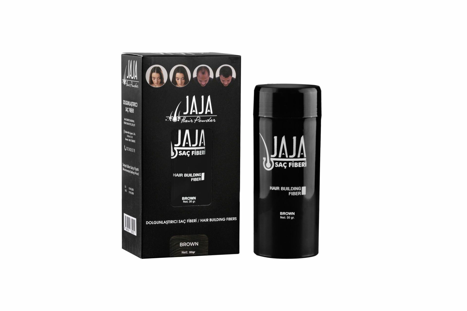 JAJA TOPİK DOLGUNLAŞTIRICI SAÇ FİBERİ 50gr KAHVE