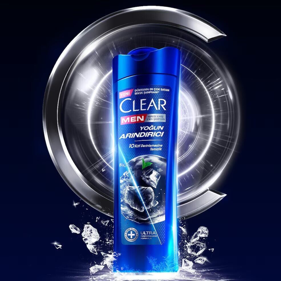 CLEAR MEN ŞAMPUAN 350ml Yoğun Arındırıcı Kömür İle