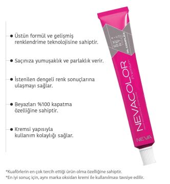 NEVACOLOR SAÇ BOYASI 7.90 KUMRAL TÜTÜN KAHVE