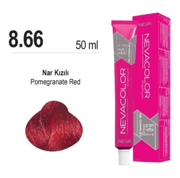 NEVACOLOR SAÇ BOYASI 8.66 NAR KIZILI