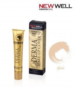 NEW WELL DERMA MAKE-UP COVER KAPATICI 01 GOLD