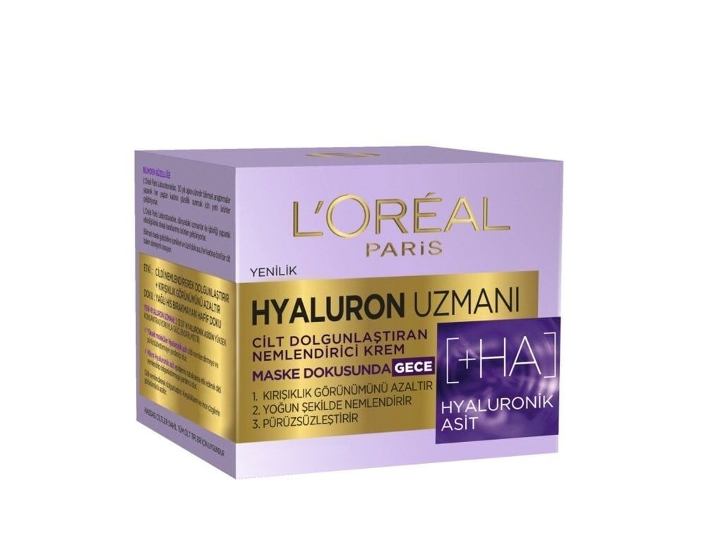 LOREAL HYALURON UZMANI GECE KREMİ 50ml