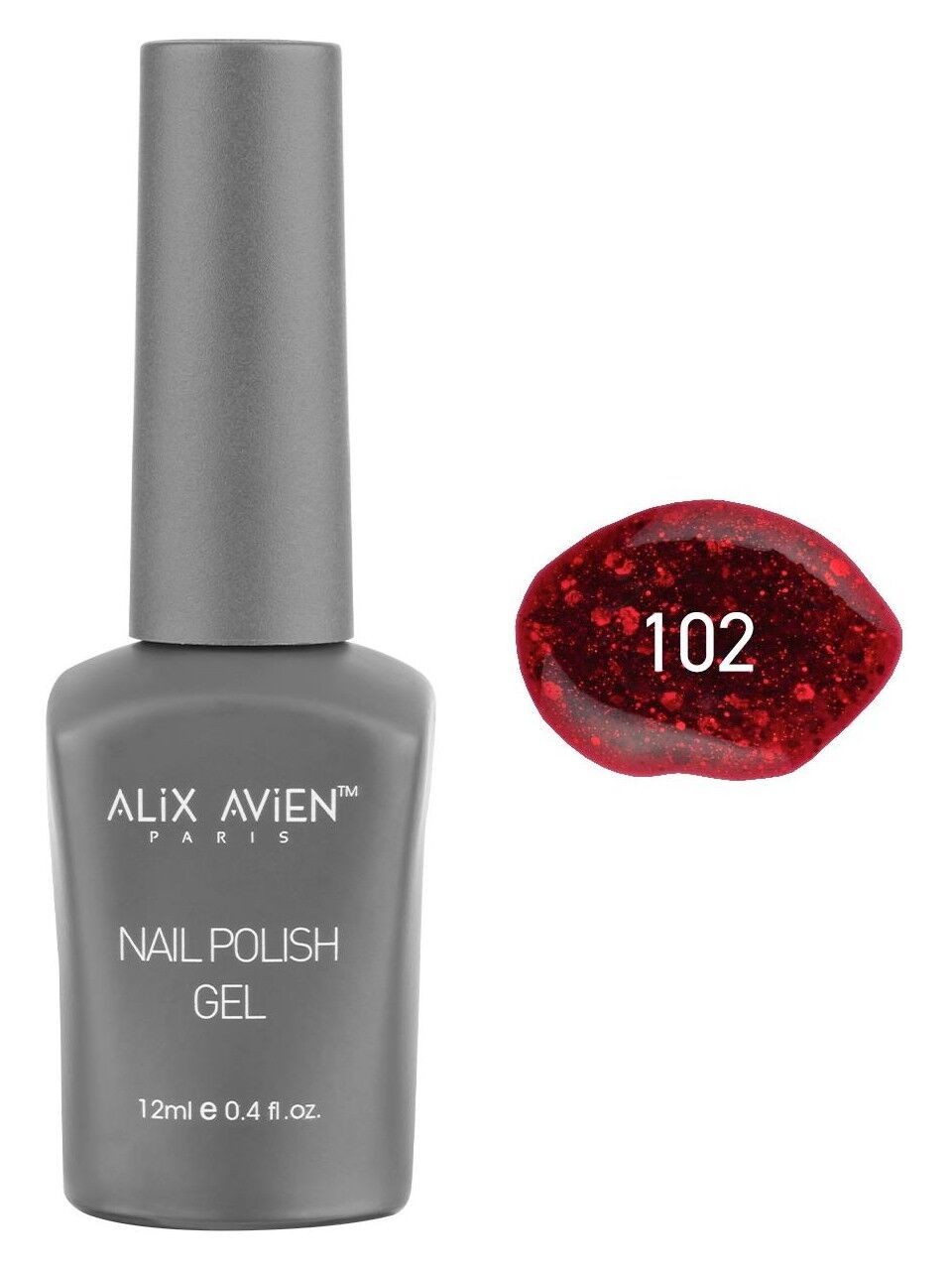 ALİX AVİEN Uv Kalıcı Oje - Gel Polish 12 ML NO:102