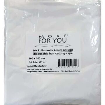 MORE FOR YOU TEK KULLANIMLIK SAÇ KESİM ÖNLÜĞÜ 50li