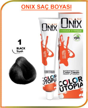 ONIX SAÇ BOYASI 60 ML / 1 SİYAH