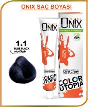 ONIX SAÇ BOYASI 60 ML / 1.1 MAVİ SİYAH
