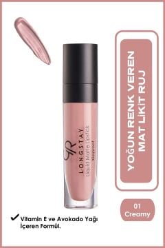 GOLDEN ROSE RUJ LİKİT MATTE LONGSTAY NO:01