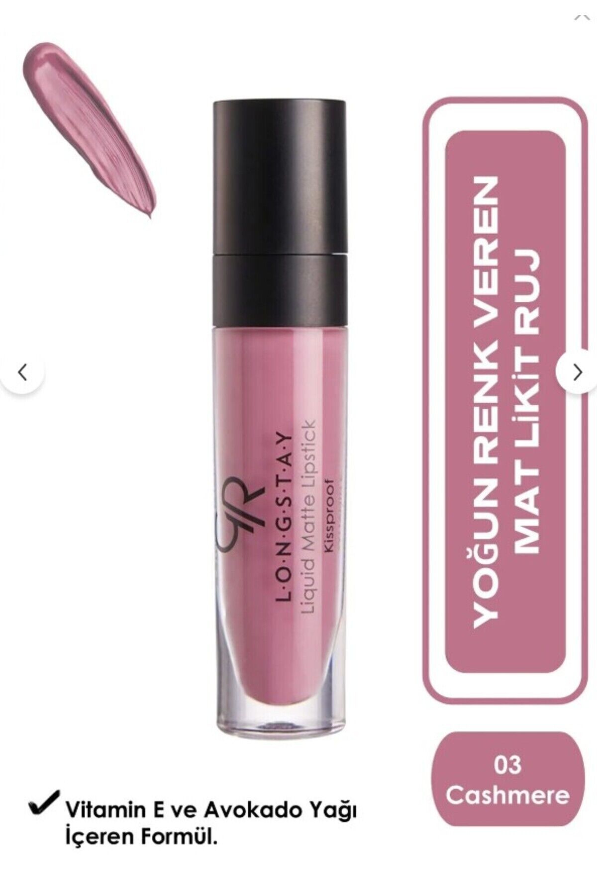 GOLDEN ROSE RUJ LİKİT MATTE LONGSTAY NO:03