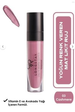 GOLDEN ROSE RUJ LİKİT MATTE LONGSTAY NO:03