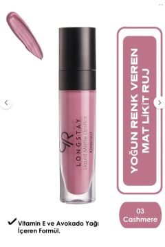 GOLDEN ROSE RUJ LİKİT MATTE LONGSTAY NO:03