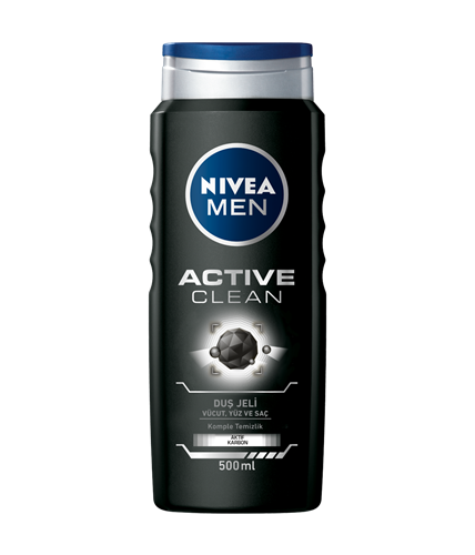 NIVEA MEN SAÇ VÜCUT ŞAMPUANI ACTIVE CLEAN 500ML