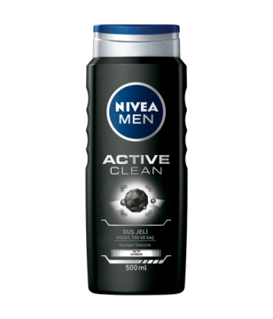 NIVEA MEN SAÇ VÜCUT ŞAMPUANI ACTIVE CLEAN 500ML