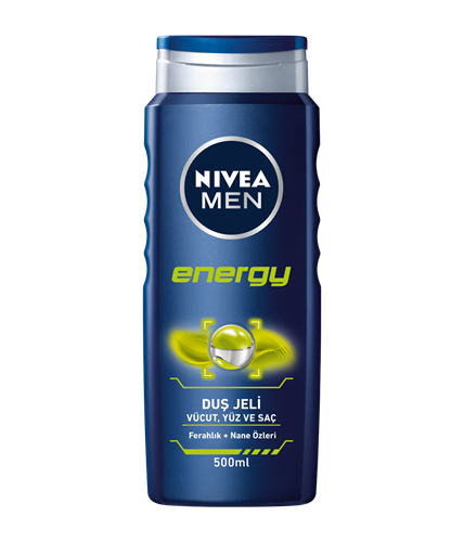 NIVEA MEN SAÇ VÜCUT ŞAMPUANI ENERGY 500ML