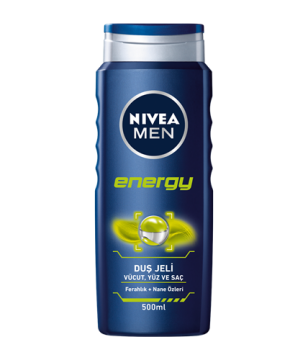 NIVEA MEN SAÇ VÜCUT ŞAMPUANI ENERGY 500ML